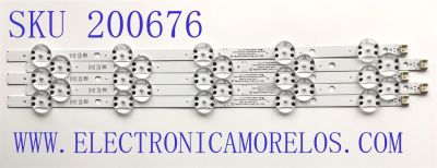 KIT DE LEDS PARA TV LG (5 PZ) / NUMERO DE PARTE EAV65013101 / SSC_Y21 SLIM TRIDENT 43UP80_HKC_PTN0.6_REV00_200819 / SSC_Y21 SLIM TRIDENT 43UP80_S / PANEL NC430TQG-VHKH3 / MODELO 43UP7670PUC.BUSSLJM